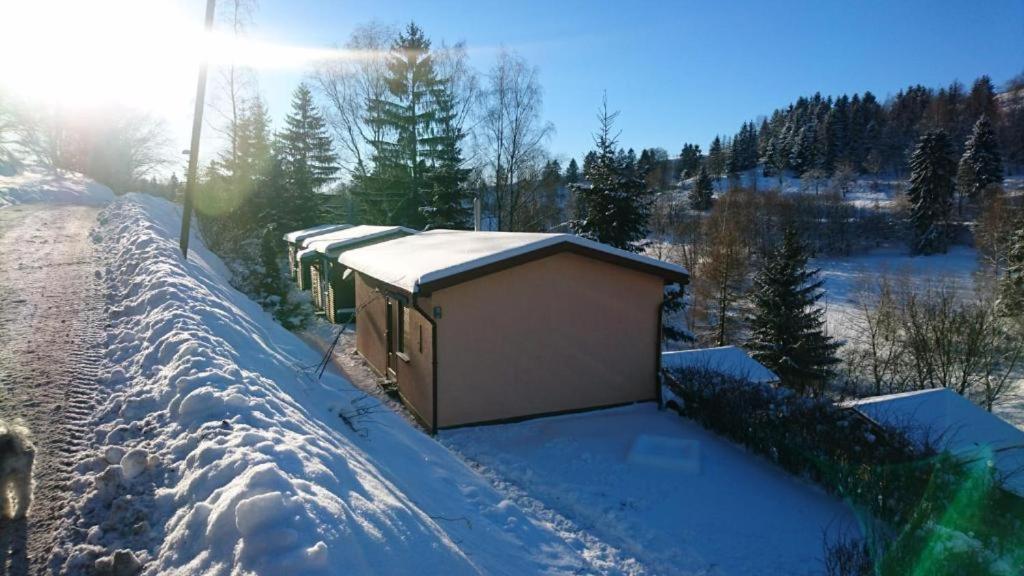 Ruhiges Ferienhaus Mit Sauna: Hellaberg III Langenbach  Bagian luar foto