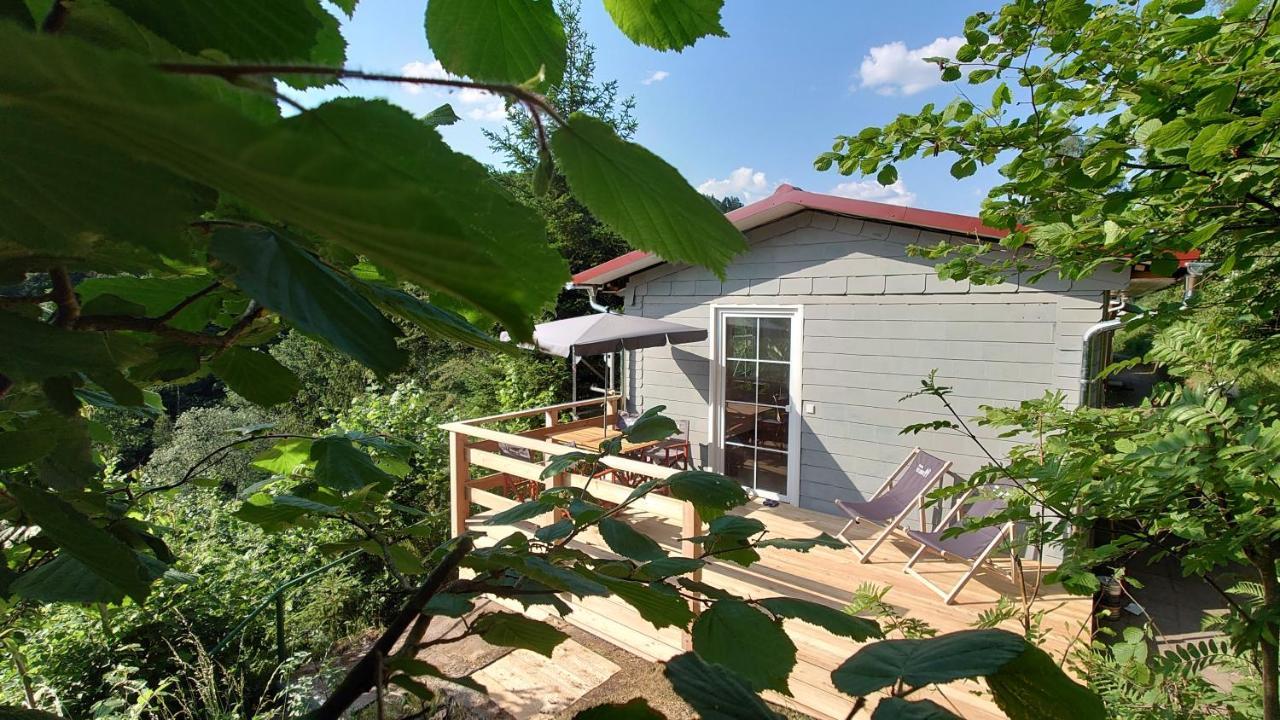 Ruhiges Ferienhaus Mit Sauna: Hellaberg III Langenbach  Bagian luar foto