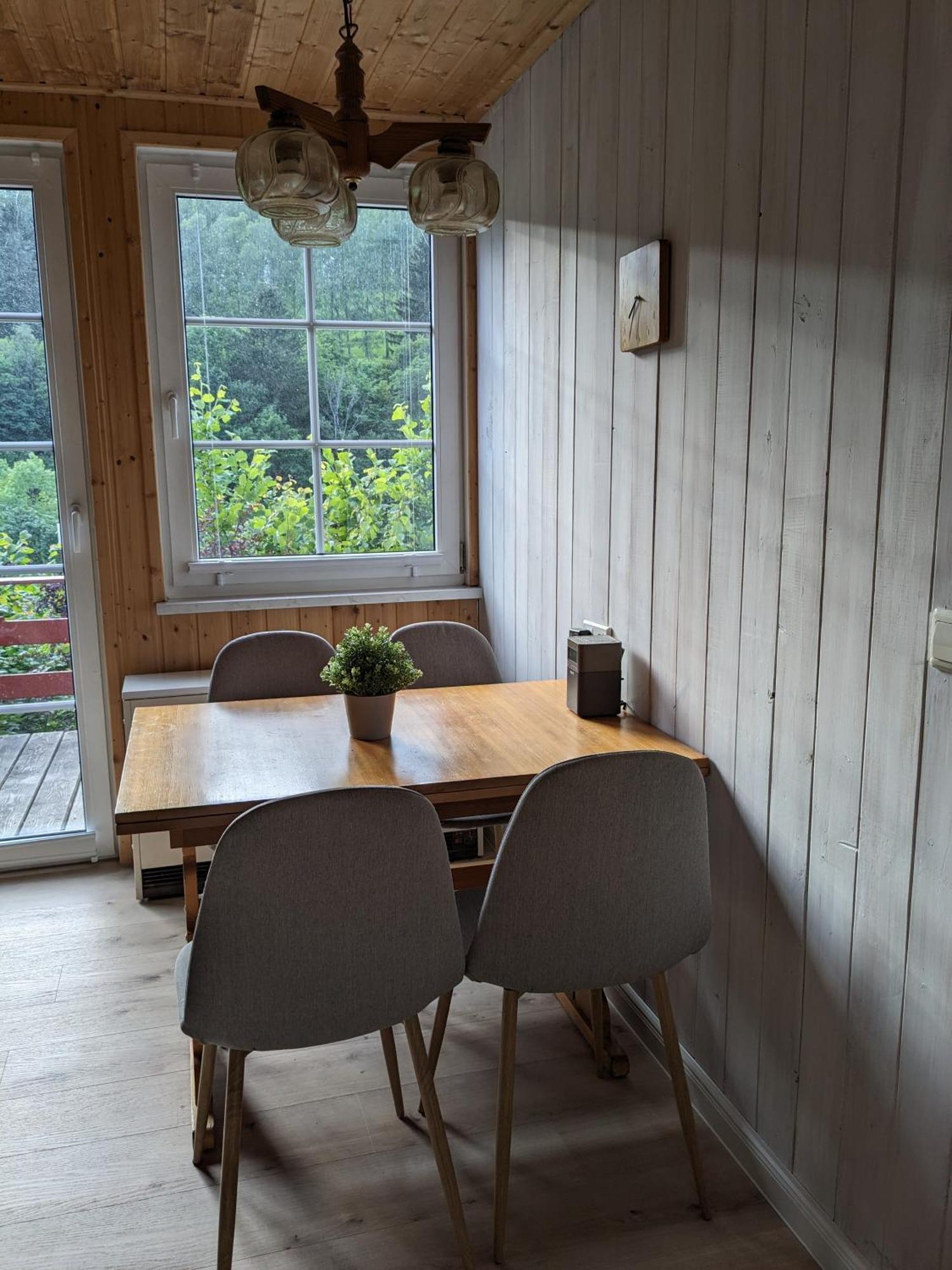 Ruhiges Ferienhaus Mit Sauna: Hellaberg III Langenbach  Bagian luar foto