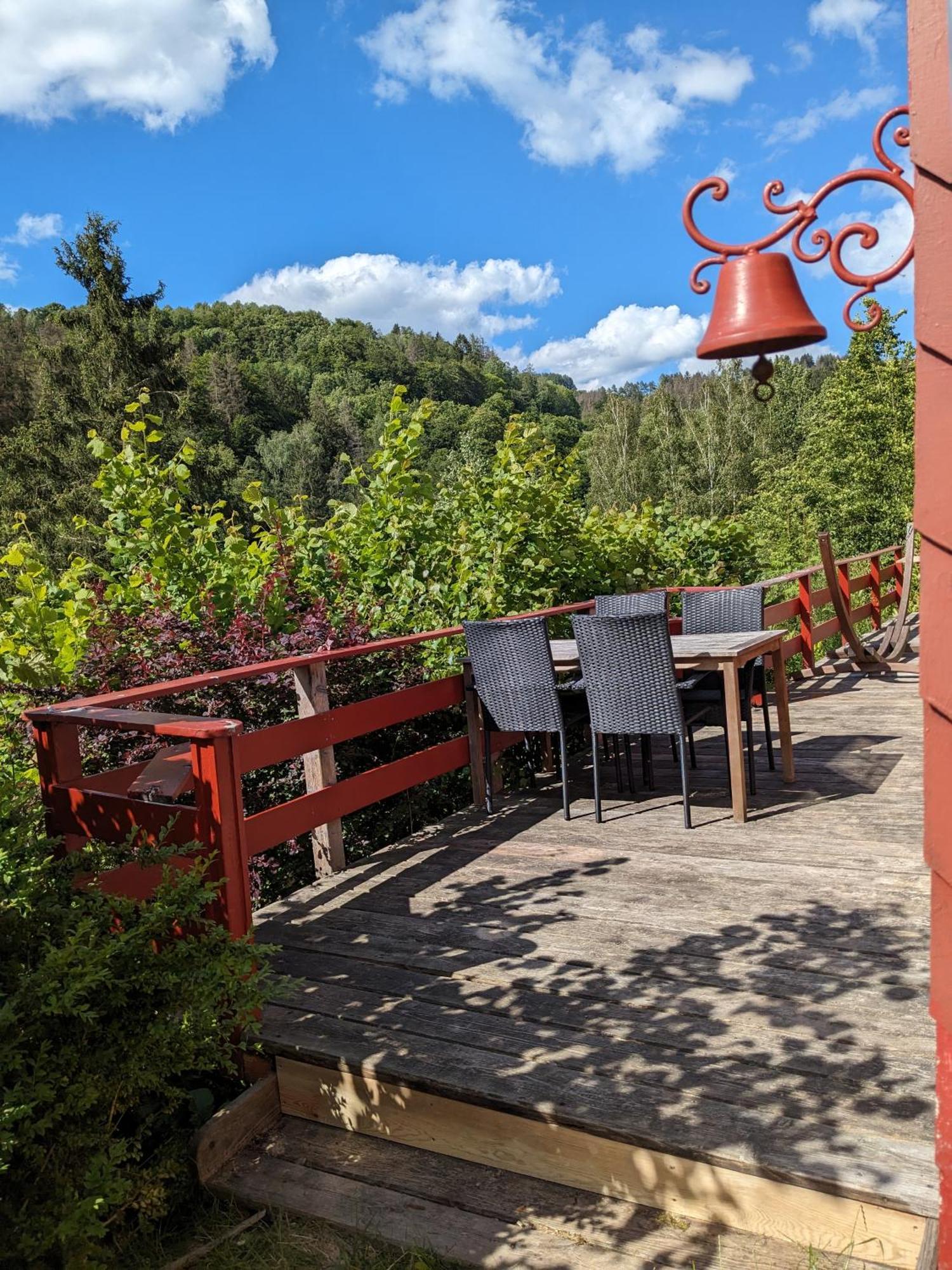Ruhiges Ferienhaus Mit Sauna: Hellaberg III Langenbach  Bagian luar foto